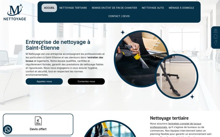 Screenshot of m-nettoyage.fr