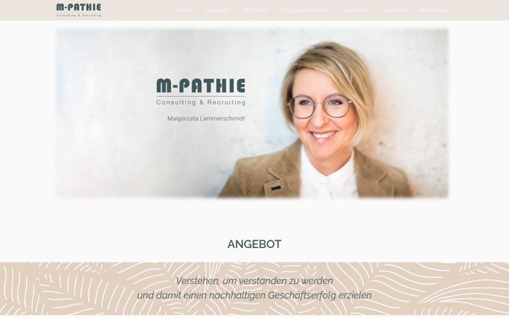 Screenshot of m-pathie.net