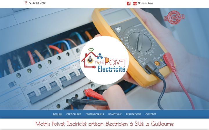 Screenshot of m-poivetelectricite.fr