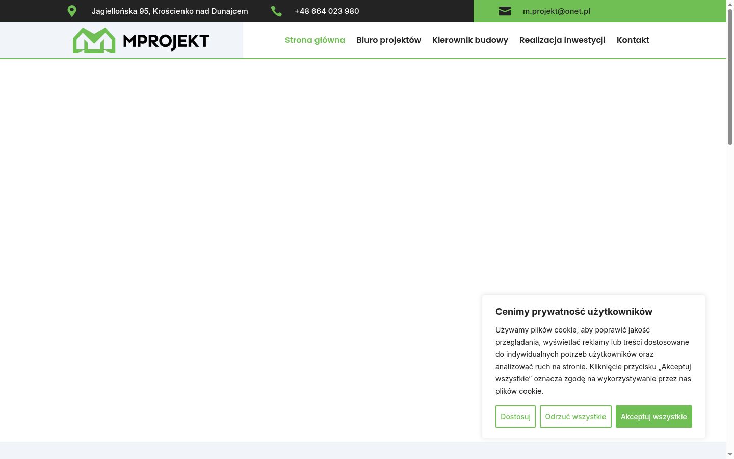 Screenshot tal-banner tal-kunsens muri qabel kwalunkwe interazzjoni