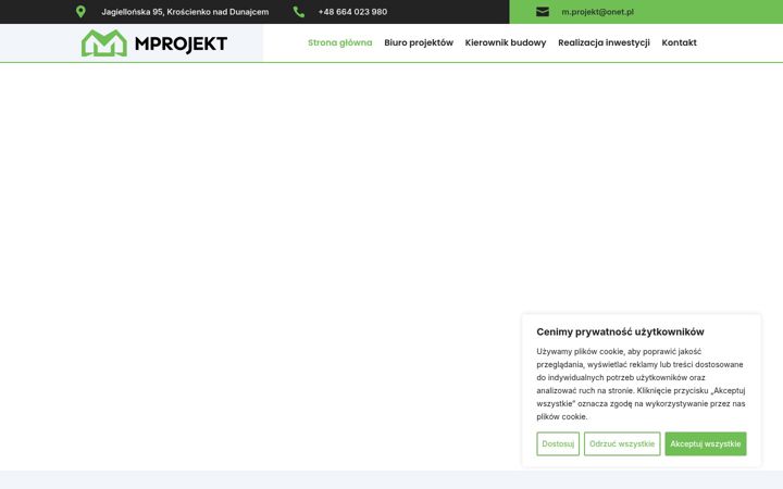 Screenshot of m-projekt.com.pl