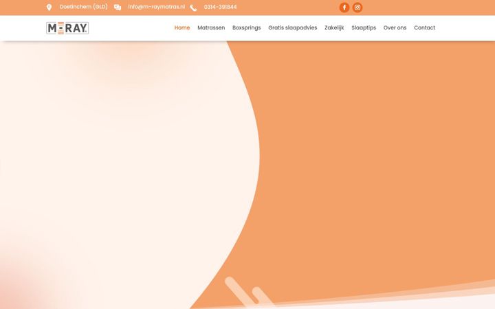 Screenshot of m-raymatras.nl
