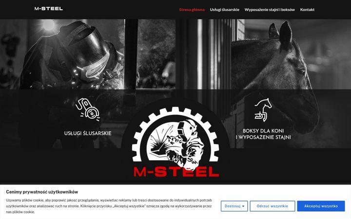 Screenshot of m-steel.com.pl