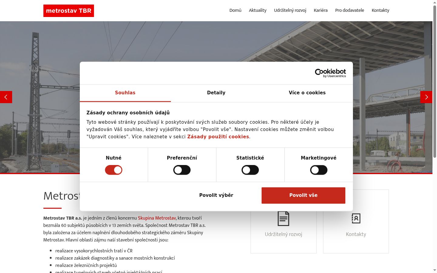 Capture d'écran de la bannière de consentement affichée avant toute interaction