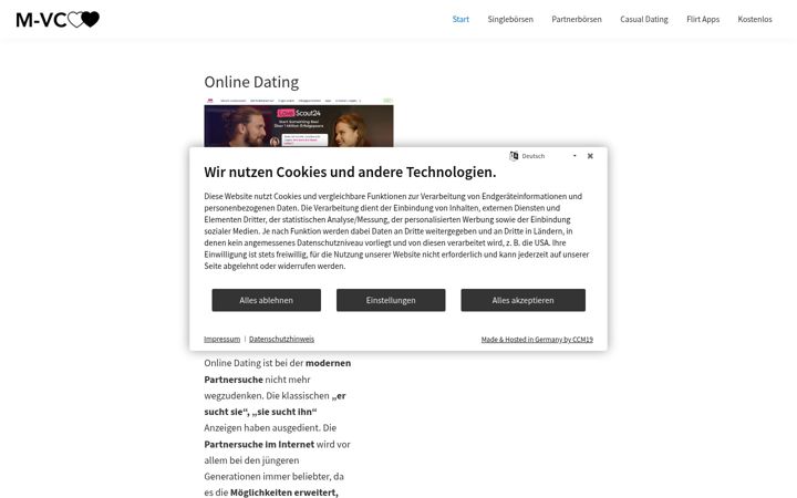 Screenshot of m-vc.com