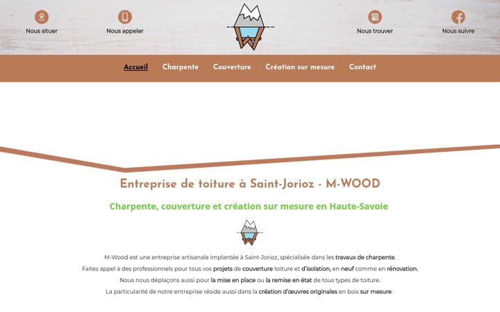 Screenshot of m-woodcharpentier.fr