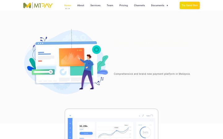 Screenshot of m1pay.com.my