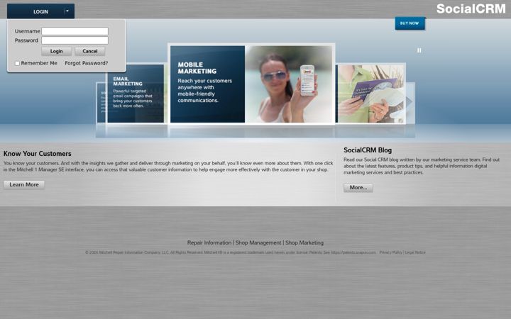 Skærmbillede af m1socialcrm.com