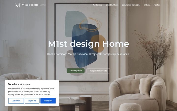 Screenshot of m1stdesignhome.com