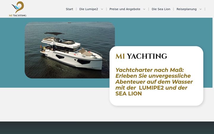 Screenshot of m1yachting.de