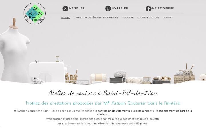 Screenshot of m2artisancouturier.fr