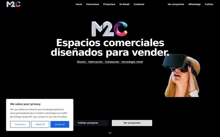Screenshot of m2corporativo.com