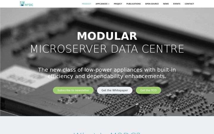 Screenshot of m2dc.eu