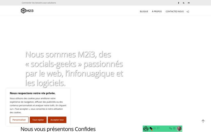 Screenshot of m2i3.com