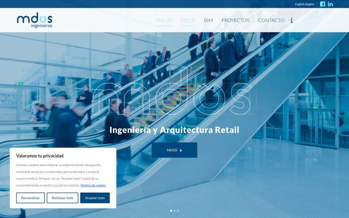 Screenshot of m2ingenieros.com