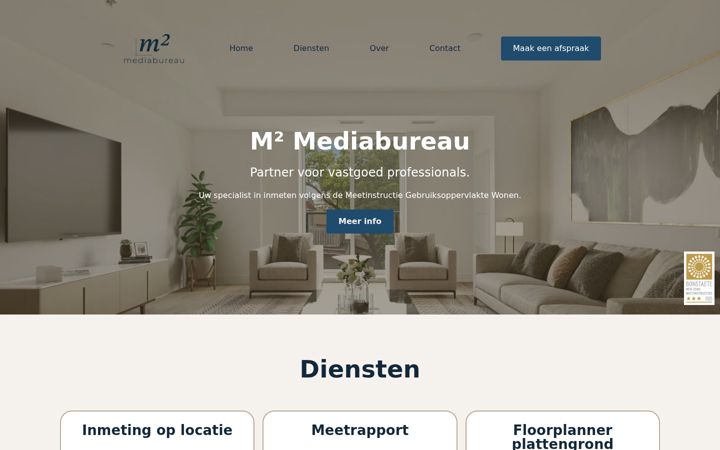 Screenshot of m2mediabureau.nl