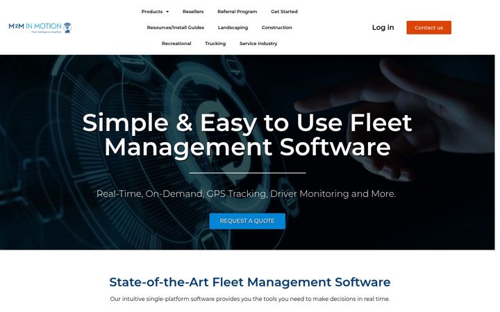 Screenshot of m2minmotion.com