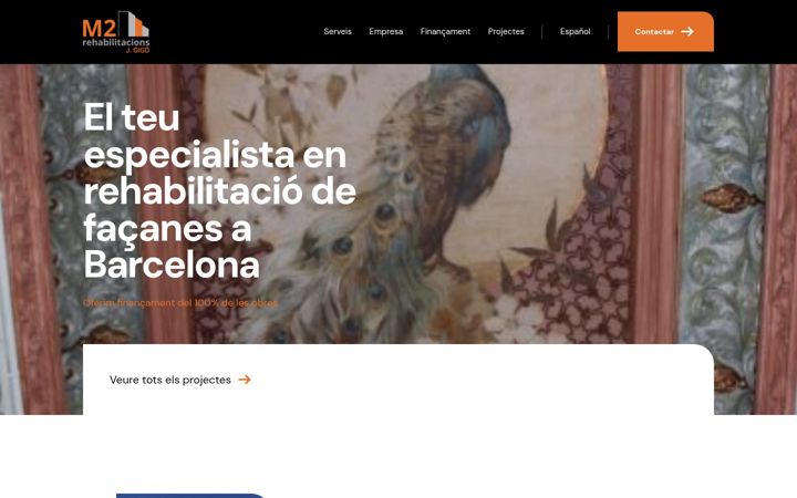 Screenshot of m2rehabilitacions.com