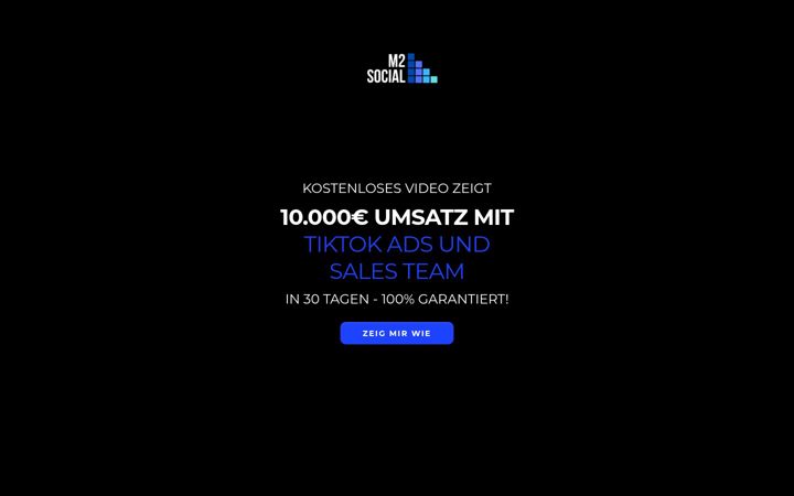 Screenshot of m2social.de