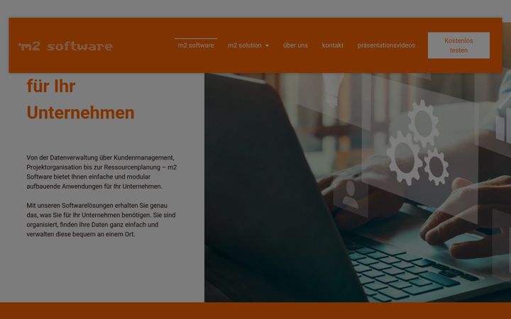 Screenshot of m2software.ch