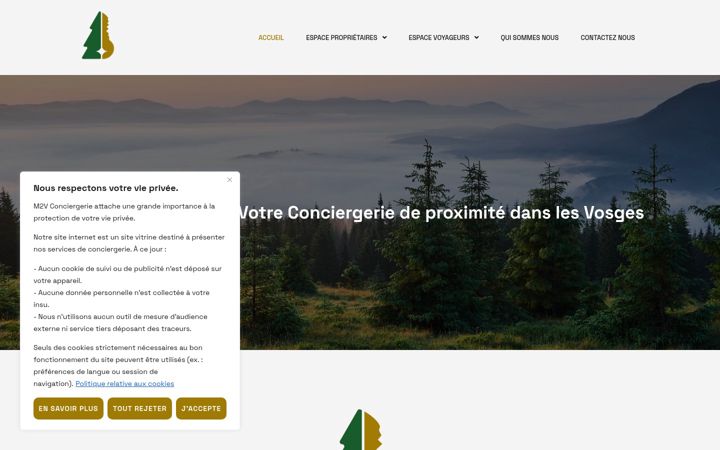 Screenshot of m2v-conciergerie.fr