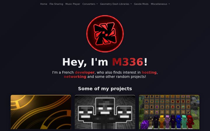 Screenshot of m336.dev