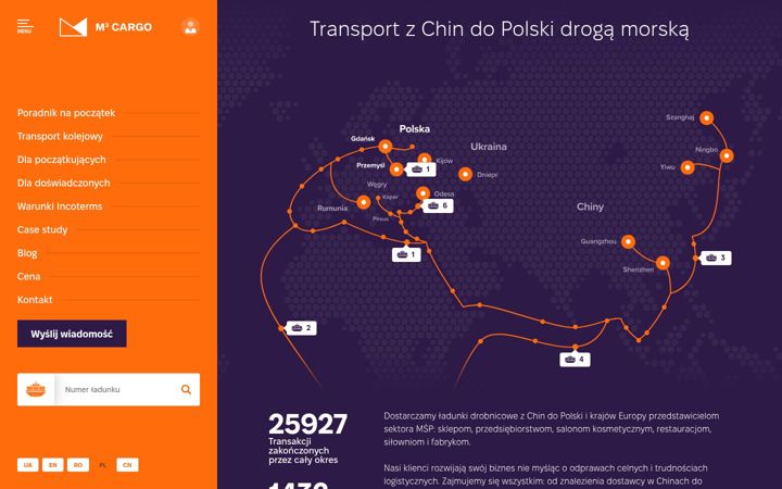 Screenshot of m3cargo.pl