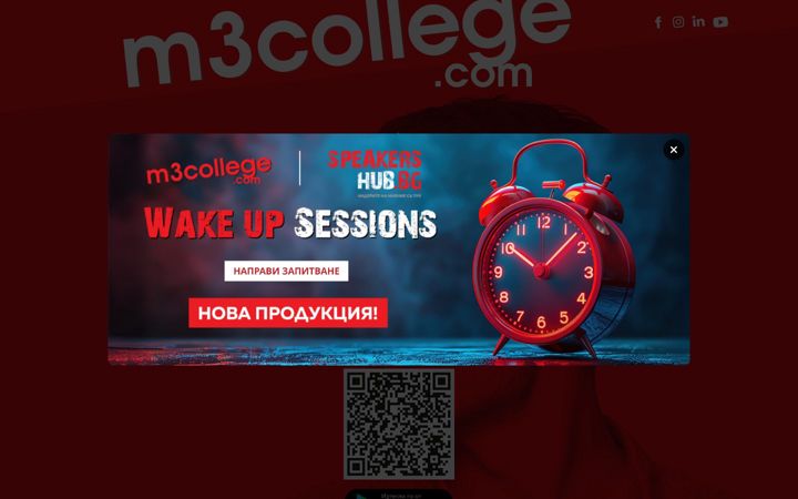 Screenshot of m3college.com