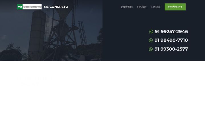 Screenshot of m3concreto.com.br