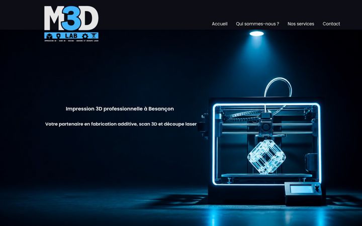 Screenshot of m3dlab.fr