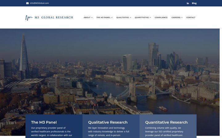 Screenshot of m3global.com