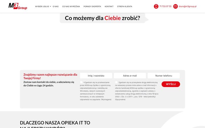 Screenshot of m3group.pl
