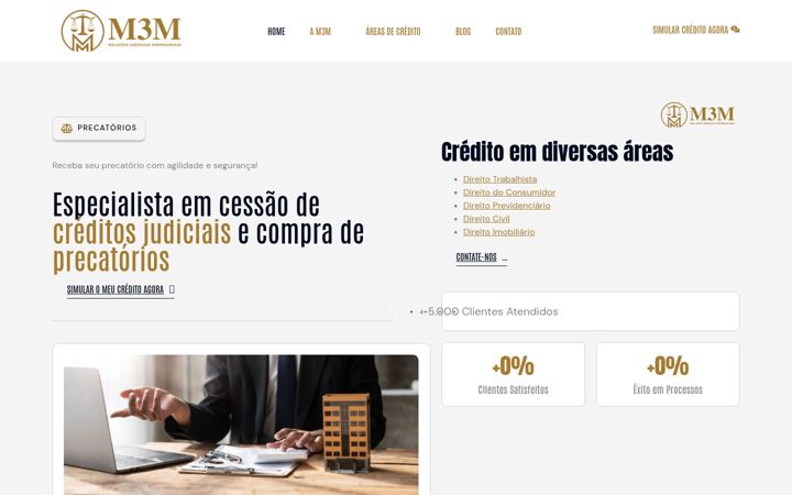 Screenshot of m3m.com.br