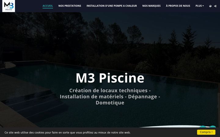 Screenshot of m3piscine.fr