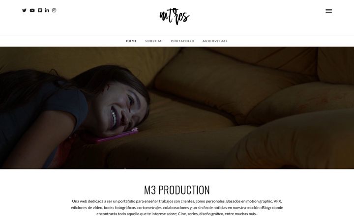 Screenshot of m3production.es