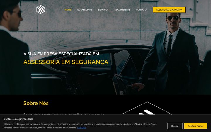 Screenshot of m3seguranca.com.br