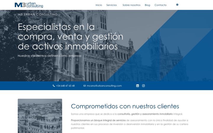 Screenshot of m3urbanconsulting.com