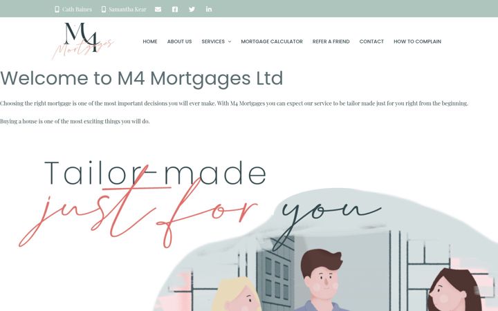 Screenshot of m4-mortgages.co.uk