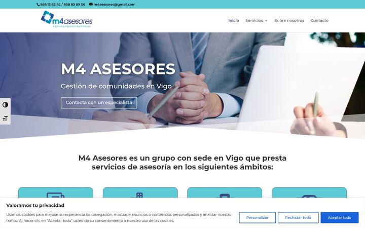 Screenshot of m4asesores.com