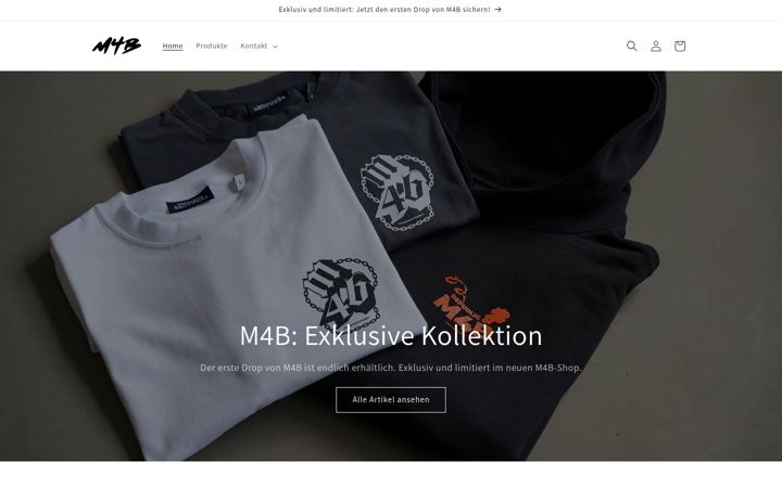Ekraanipilt saidist m4b-shop.de