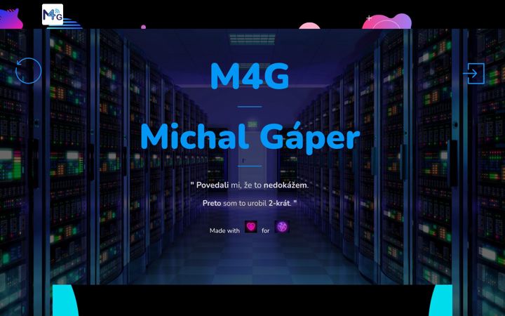 Screenshot of m4g.sk