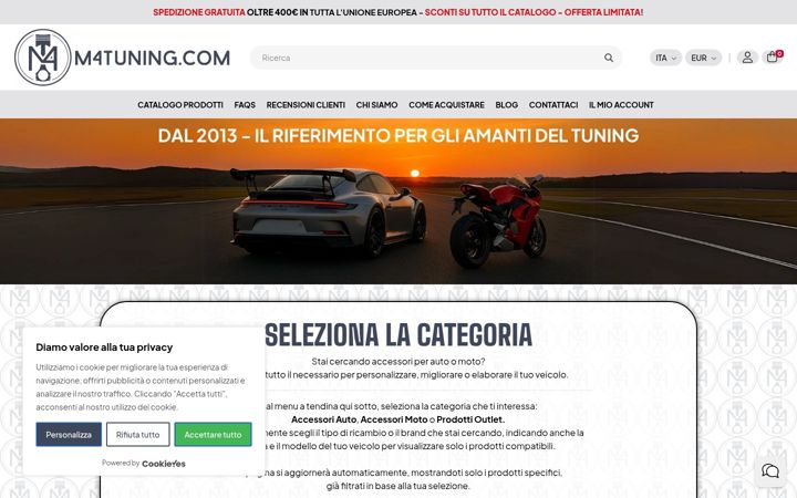 Screenshot of m4tuning.com
