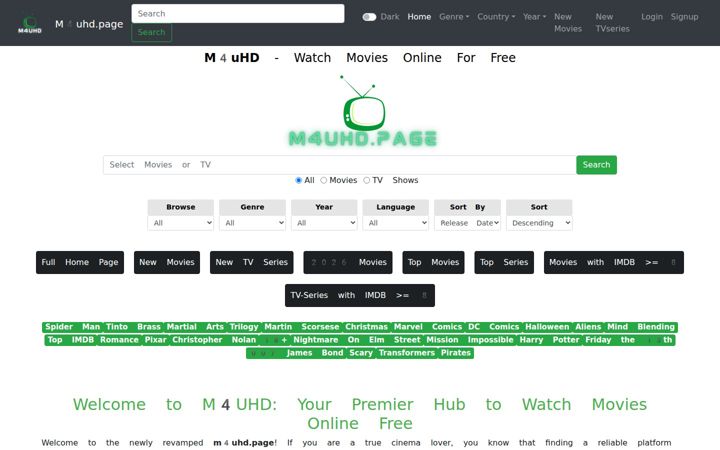 Screenshot of m4uhd.page