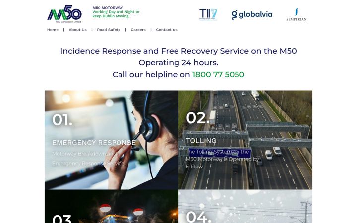 Screenshot of m50concession.com