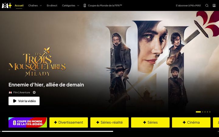 Screenshot of m6.fr