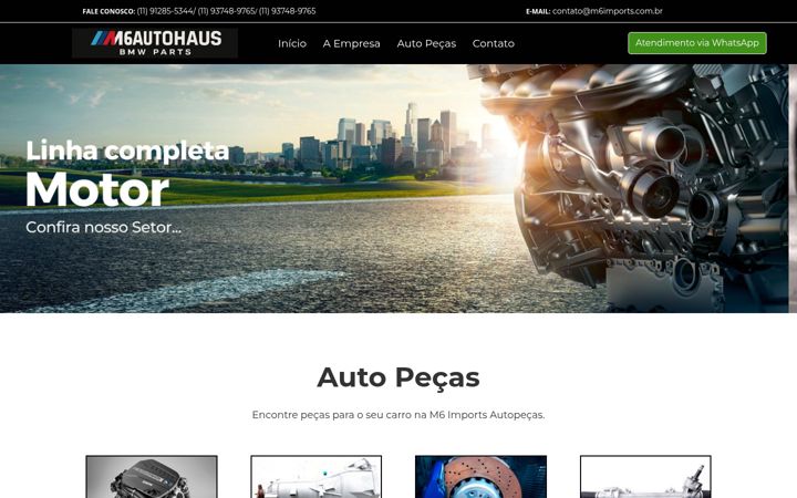 Screenshot of m6imports.com.br