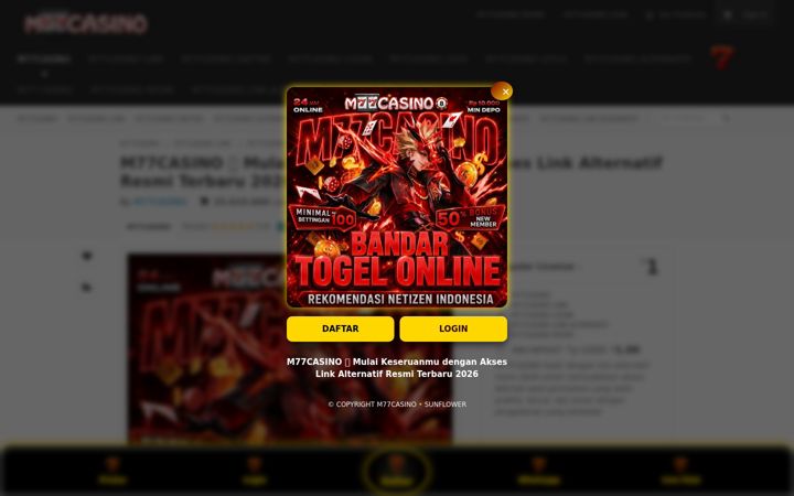 Screenshot of m77casino.us.com