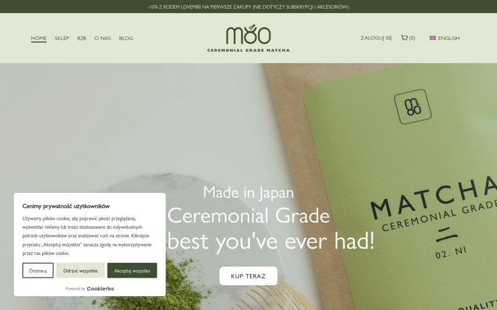 Screenshot of m80matcha.pl