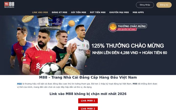 Screenshot of m88sut.com