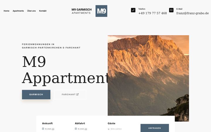 Screenshot of m9-gap.de